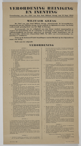 853584 Verordening nummer 70 van het Militair Gezag, uitgegeven op 14 februari 1945, betreffende het voorkómen van ...